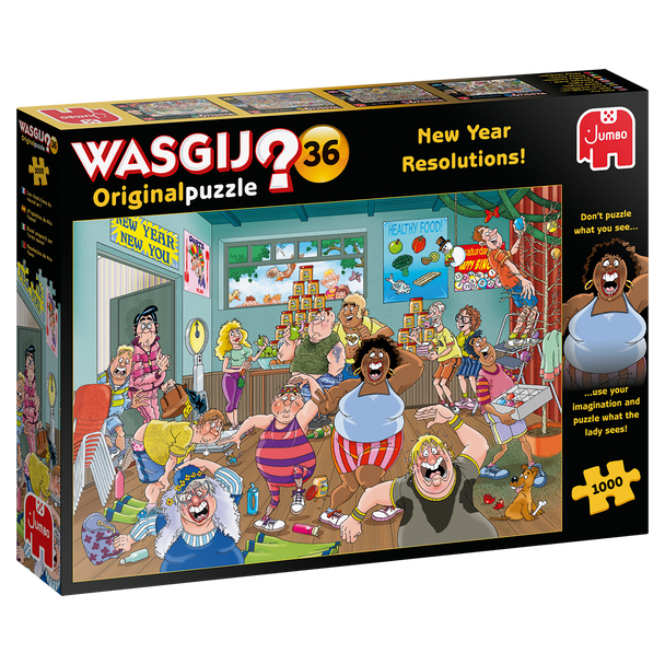 Wasgij original puzzle 36 new year resolutions