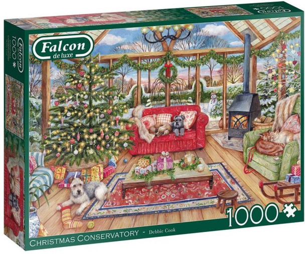 Falcon Christmas conservatory 1000 piece jigsaw