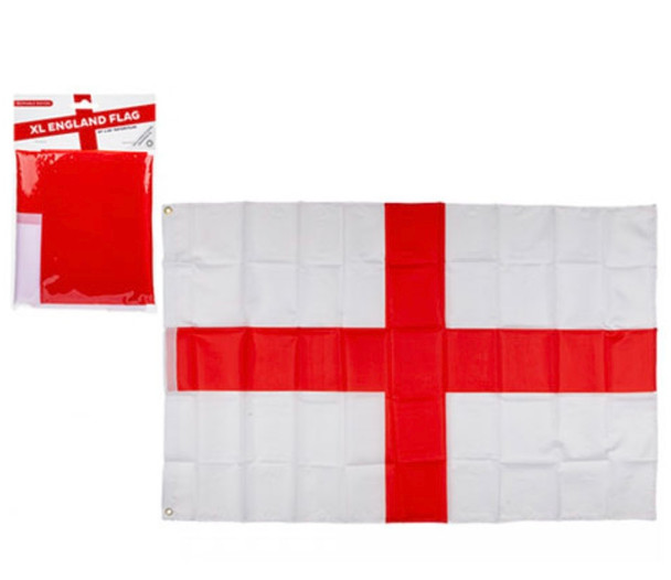 St George Rayon Flag With Grommets 120x65cm