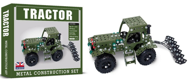 Metal construction kit tractor