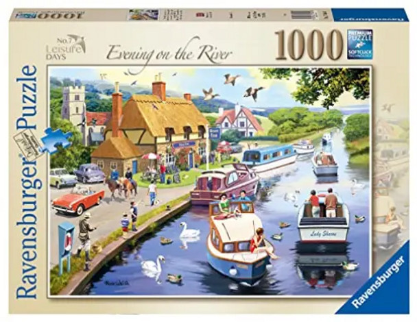 NEW Evening On The River Ravensburger 1000 Piece Jigsaw Puzzle