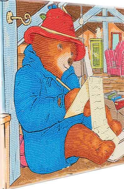 Paddington with letter A crystal art canvas 30 by 30