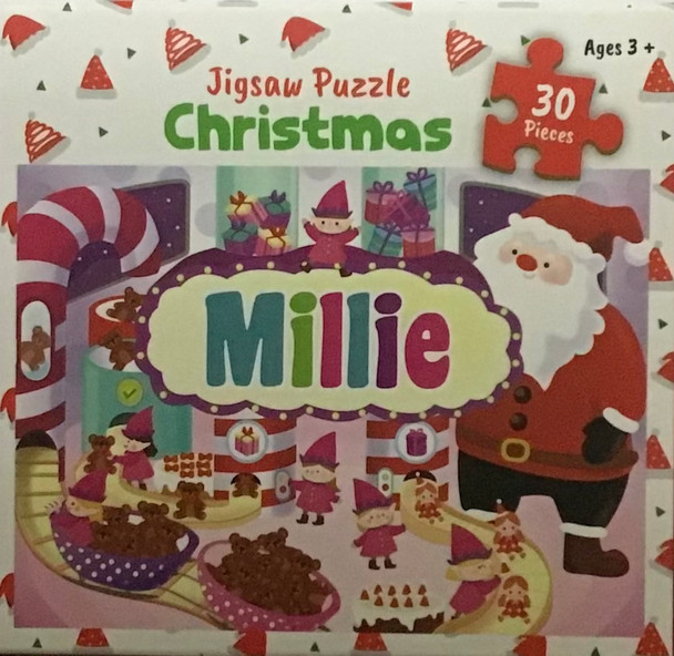 Childrens Xmas named jigsaw Millie 30pc