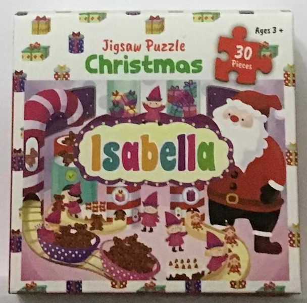 Children’s named Christmas jigsaw 30pc Isabella