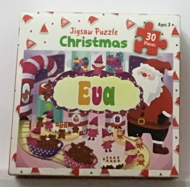 Children’s named Xmas themed jigsaw 30 pc Eca