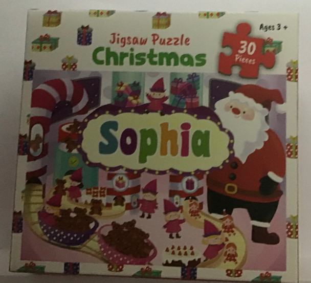 Children’s xmas jigsaw 30pc named Sophia