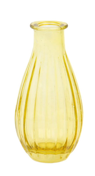 Yellow bud vase