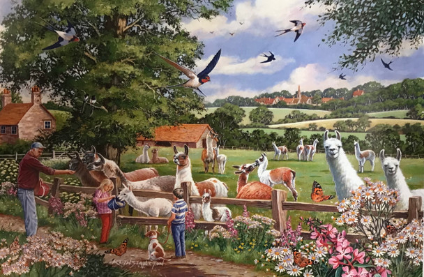 House of puzzles llama mamas 1000 piece jigsaw