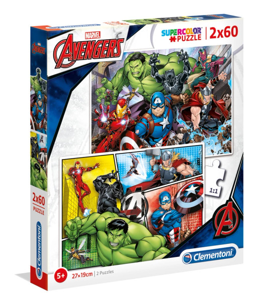 Clementoni avengers 2 x 60 piece