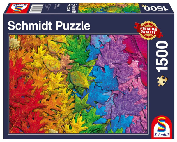 Colorful forest of leaves 1500 piece jigsaw puzzle