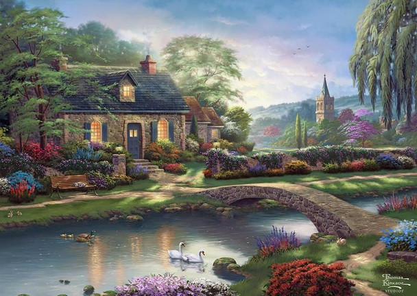 Gibson Thomas kinkade stoney creek cottage 1000 piece jigsaw