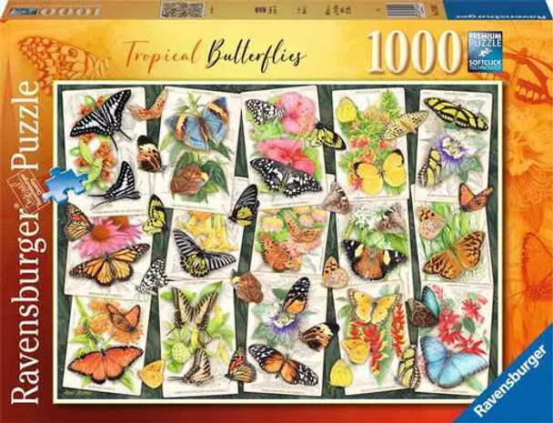 Ravensburger 1000 piece Jigsaw Puzzle Tropical Butterflies