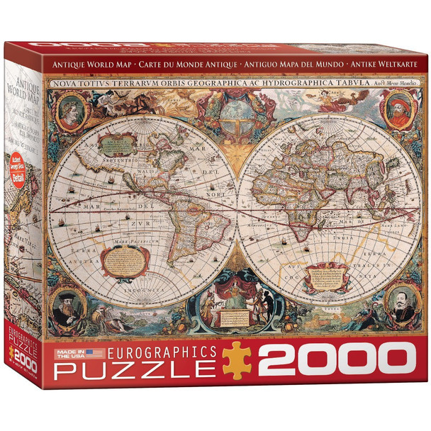 Antique map eurographics 2000 piece jigsaw