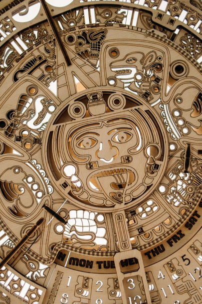 Wood trick Mayan calander wooden kit 3D