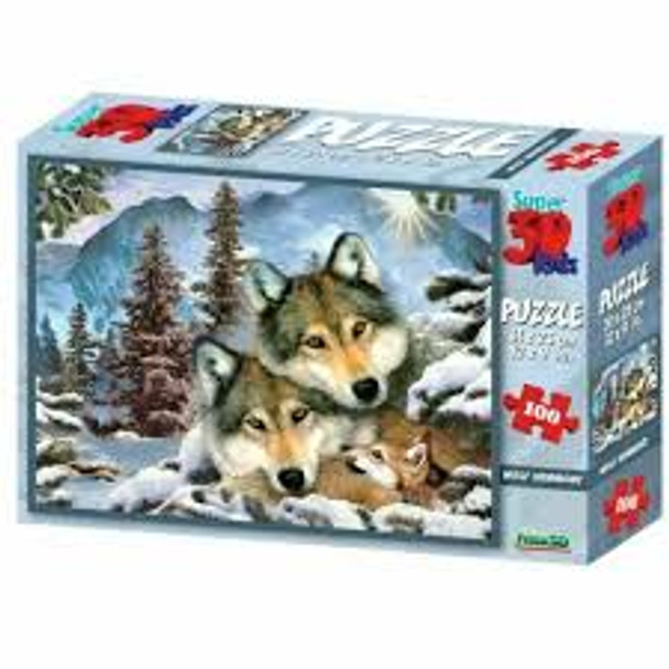 Wolf Harmony 100 piece Jigsaw 3D