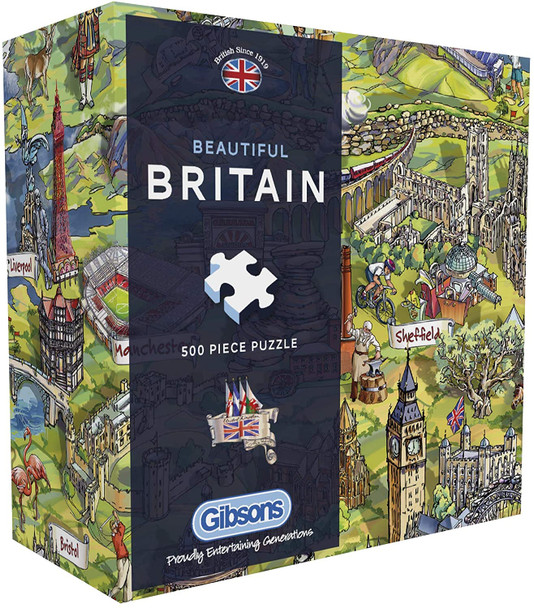 Gibson Beautiful Britain 500 piece jigsaw