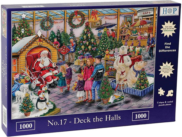 House of Puzzles Deck the halls 1000 piece jigsaw