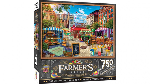 Masterpieces Puzzle Farmers Market Buy Local Honey Puzzle 750 pieces