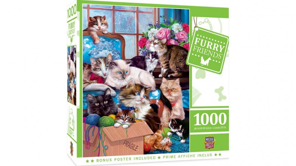 Masterpieces Puzzle Furry Friends Trouble Makers Puzzle 1000 pieces