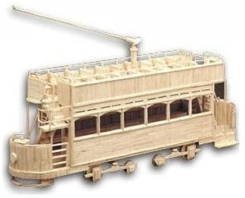 Matchbuilder kit electric tram car kit c,1908