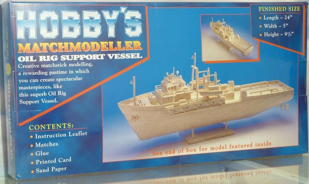 Hobby matchmodeller oil rig support vessel