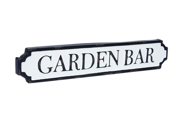 Garden bar tin sign