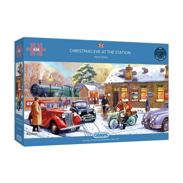 636 piece jigsaw Christmas Eve at the station