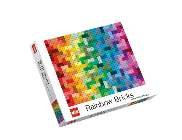 Rainbow bricks 1000 piece Lego cronical books
