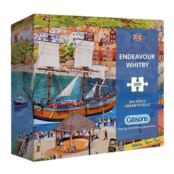 Endeavour Whitby 500 piece jigsaw gift box