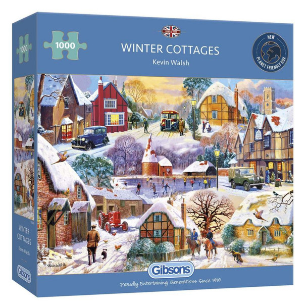 Gibson winter cottages 1000 piece jigsaw