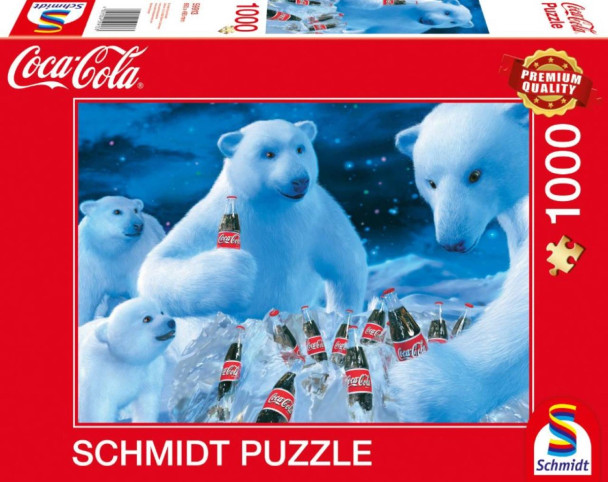 Coca Cola polar bears 1000 piece jigsaw