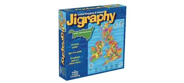 Jigraphy 100 piece jigsaw uk and island
