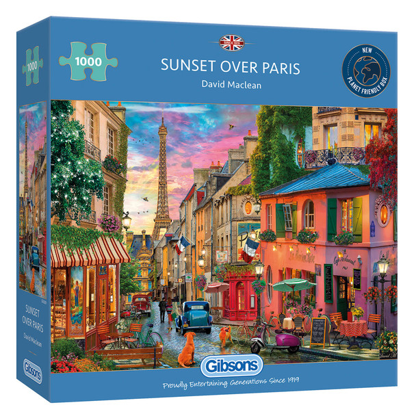 Gibson 1000 piece jigsaw sunset over Paris