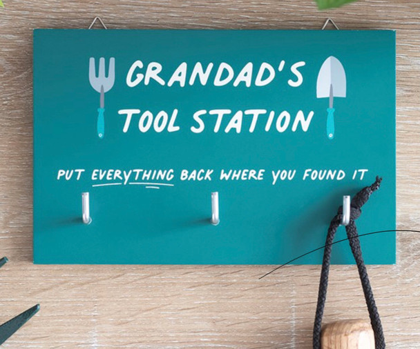 Tool station grandad sign