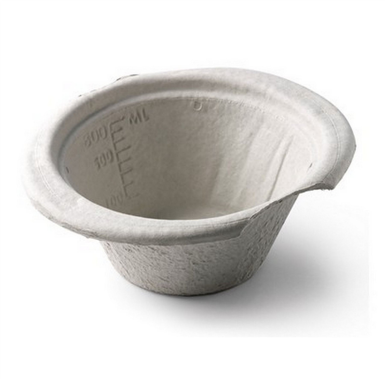 10 Disposable Cardboard Pulp Dish Bowls Hospital Style With Graduation