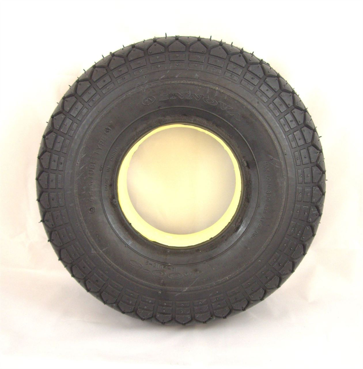 330x100 4.00-5 Black Solid Block Tread Mobility Scooter Tyre 400x5