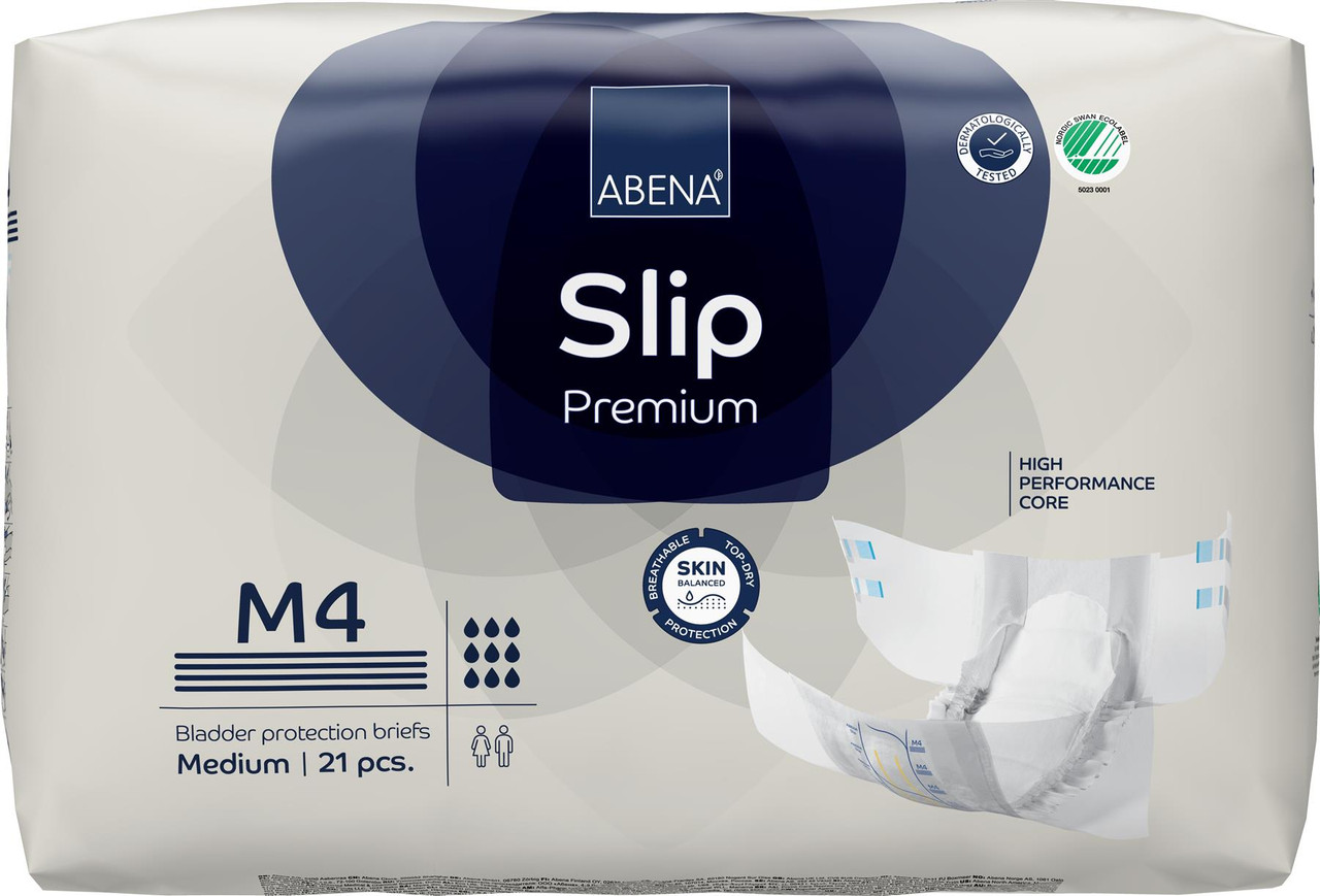 Abena Slip Premium M4 Medium Incontinence Protection Briefs (21pcs