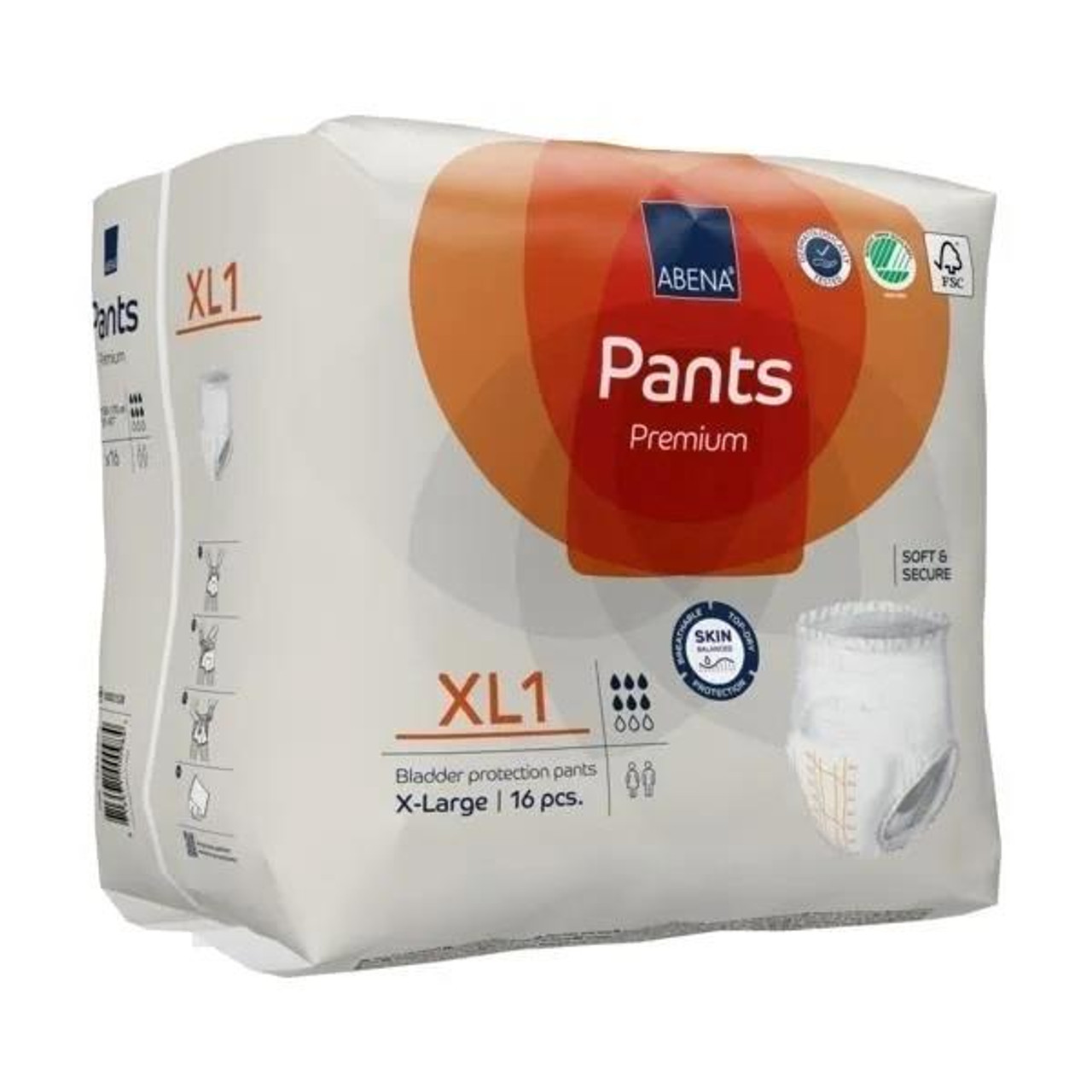 Abena Premium Pants Adult Diapers XLarge XL1 Pull Up Nappy Pack Of 16 Night  Day Use - Forest Mobility