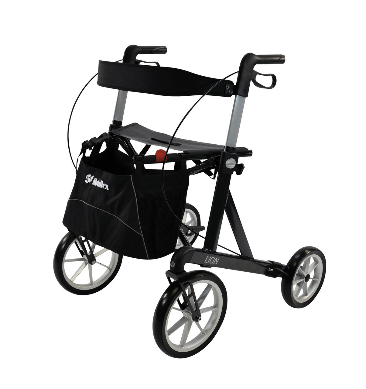 Lion All Terrain Off Road 4 Wheel Rollator Walker 62cm Forest Mobility