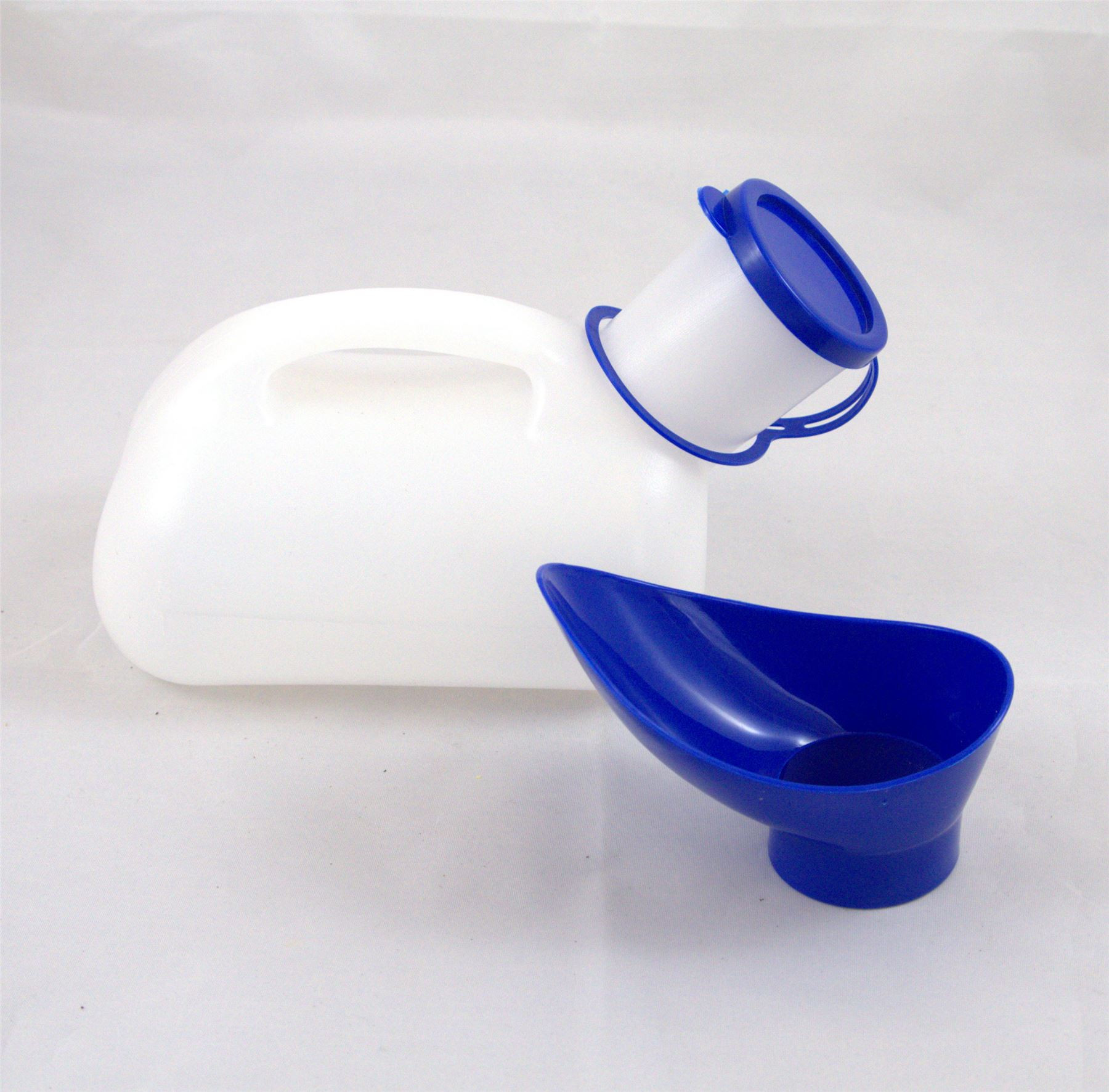 5 x Unisex Urinal 1000ml Urine Bottle With Detachable Spout for Male