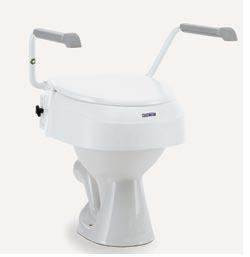 Invacare Aquatec 900 2" 4" or 6" Raised Toilet Seat with Arms and Lid