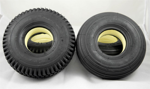 3.00-4 300x4 260x85 4 Black Solid Mobility Tyres Set 2 Rib Tread 2 Block Tread Puncture Proof