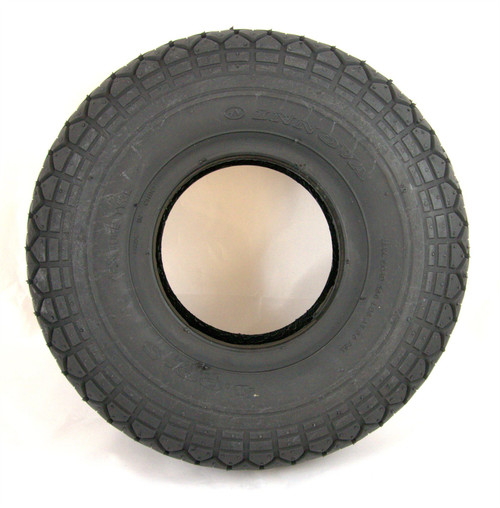C154BPN Black Pneumatic Diamond Pattern Block Tread Tyre for Mobility Scooters 400x5 4.00-5 330x100