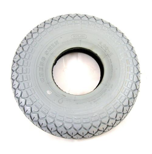 C154 Grey Diamond Pattern Block Tread Cheng Shin Mobility Scooter Tyre 4.00-5 400x5 330x100