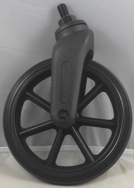 190x27mm Black Castor Wheel with Fork for many standard NHS Style Wheelchairs (WCS190030A1460THB)