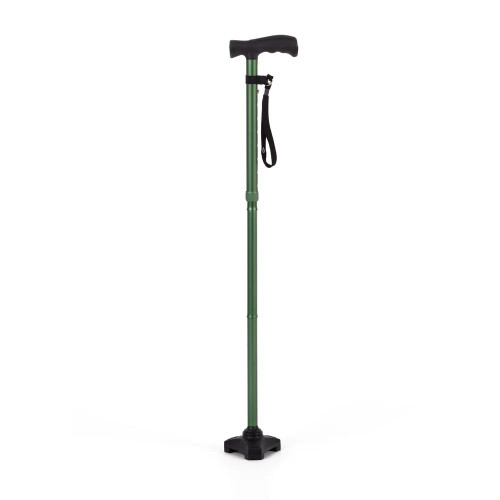Tri-Foot Height Adjustable Walking Stick Pastel Green