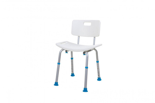 Contour Shower Stool Lightweight and Height Adjustable with Anti Slip Feet