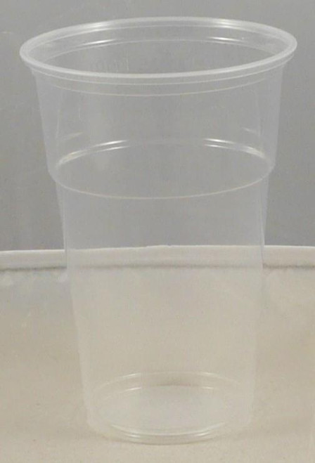 1000 HEAVY DUTY CLEAR PLASTIC PINT TO BRIM GLASSES CUPS