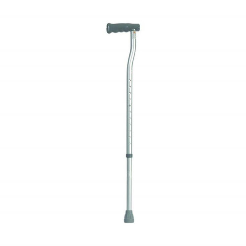 Aluminium Walking Stick Swan Neck Medium PVC Handle 710mm - 965mm (28" - 38")