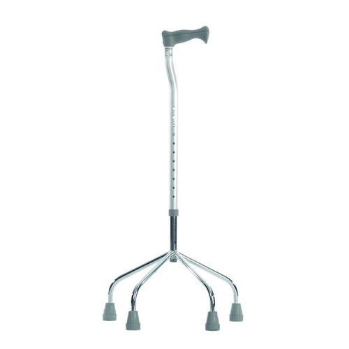 Height Adjustable Tetrapod (Large Base) Quad Cane Walking Stick added Stability